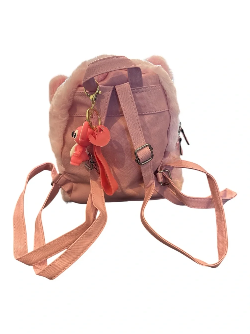 Pink Plush Stitch Kids Backpack